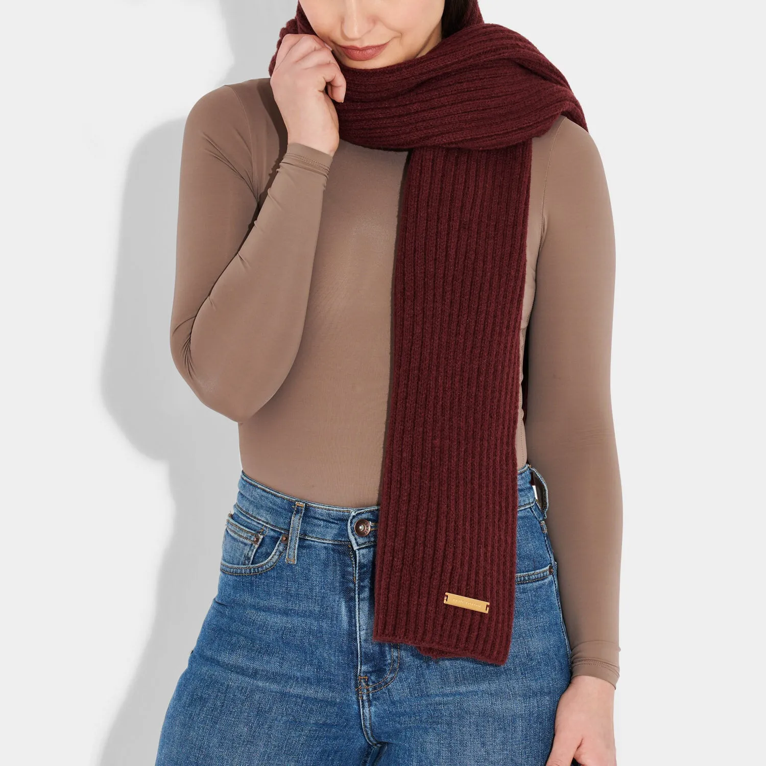 Katie Loxton - Knitted Scarf - Cacao