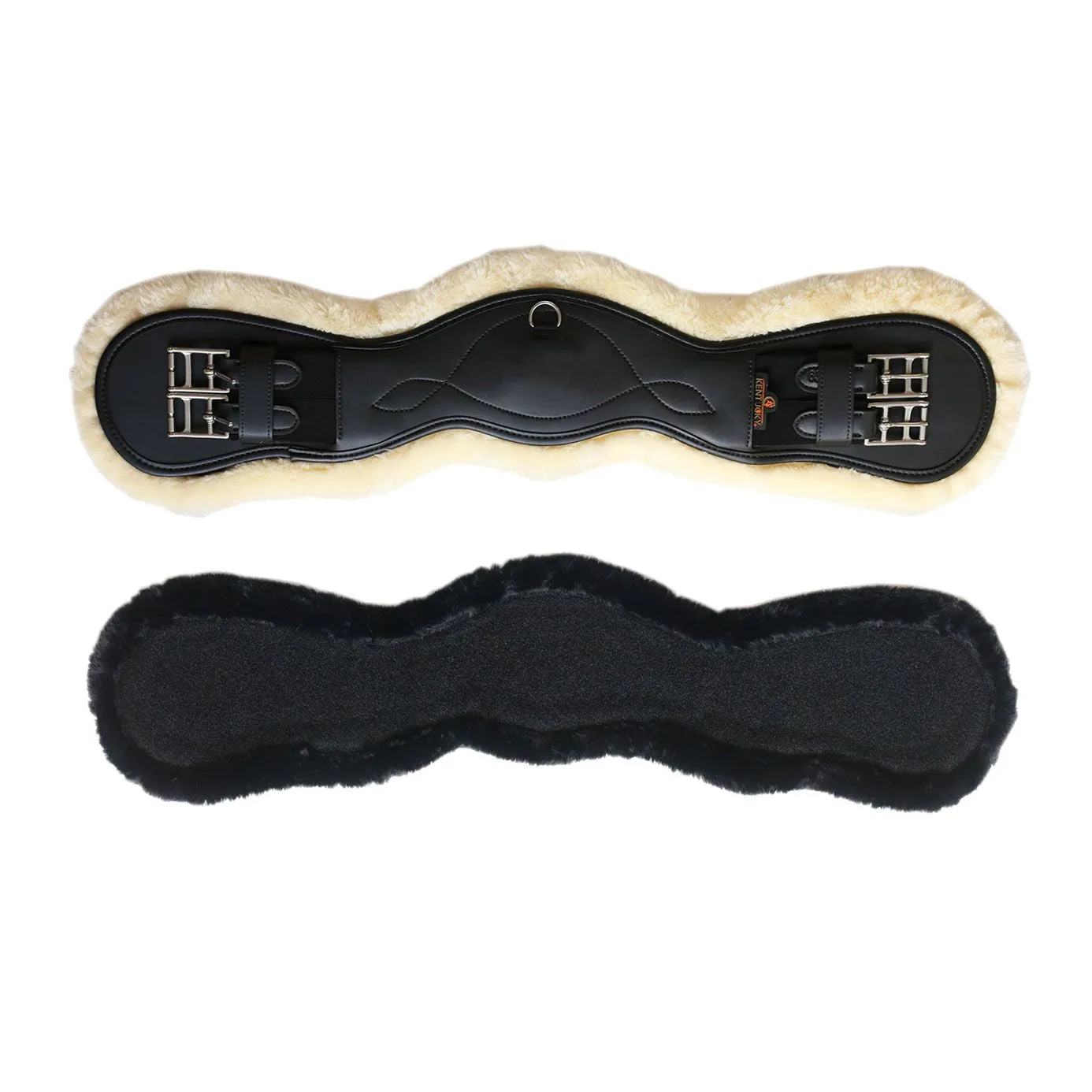 Kentucky Horsewear Anatomic Sheepskin Short Girth - Black