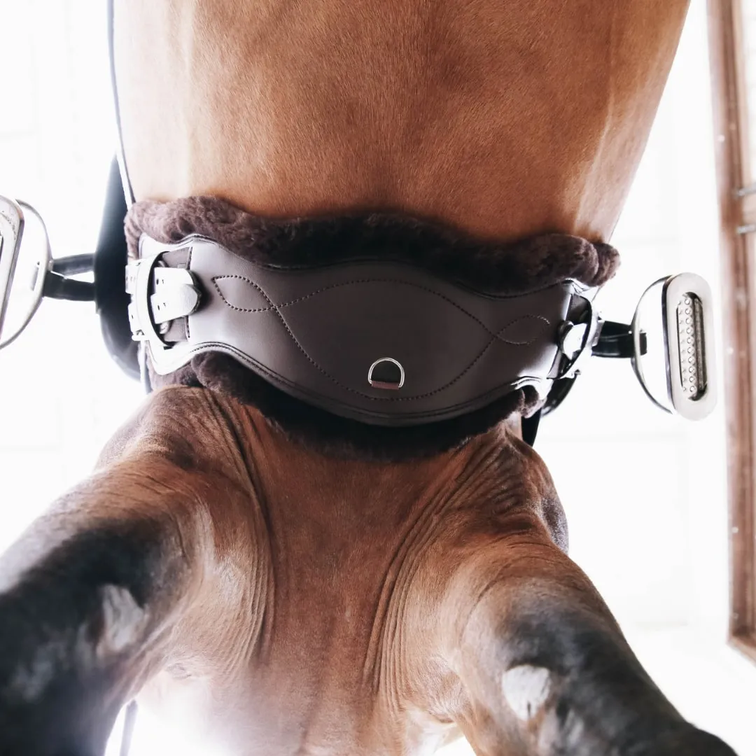 Kentucky Horsewear Anatomic Sheepskin Short Girth - Brown