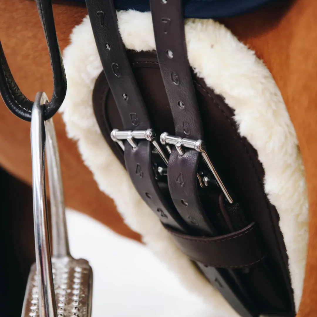 Kentucky Horsewear Anatomic Sheepskin Short Girth - Brown