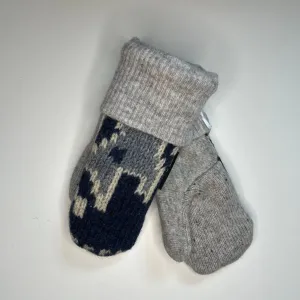 Kids Mittens S/M - Blue & Grey - 259