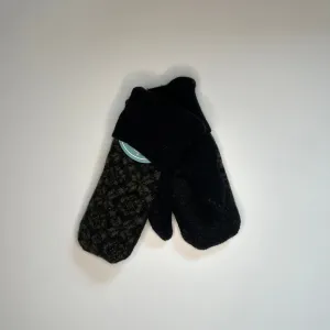 Kids Mittens S/M - Green & Black - 284