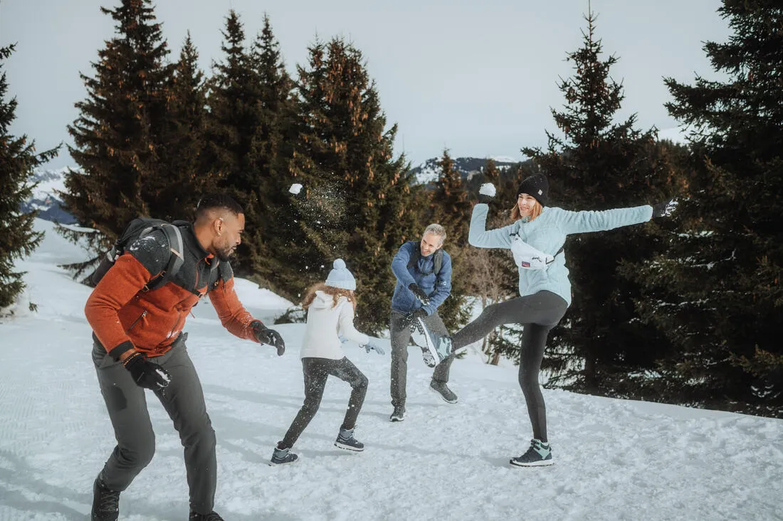 KIDS’ WARM HIKING LEGGINGS - SH100 - 7-15 YEARS