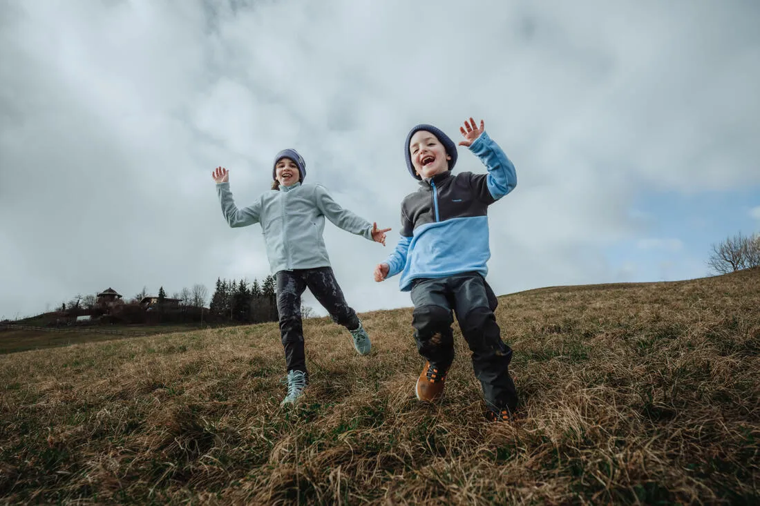 KIDS’ WARM HIKING LEGGINGS - SH100 - 7-15 YEARS