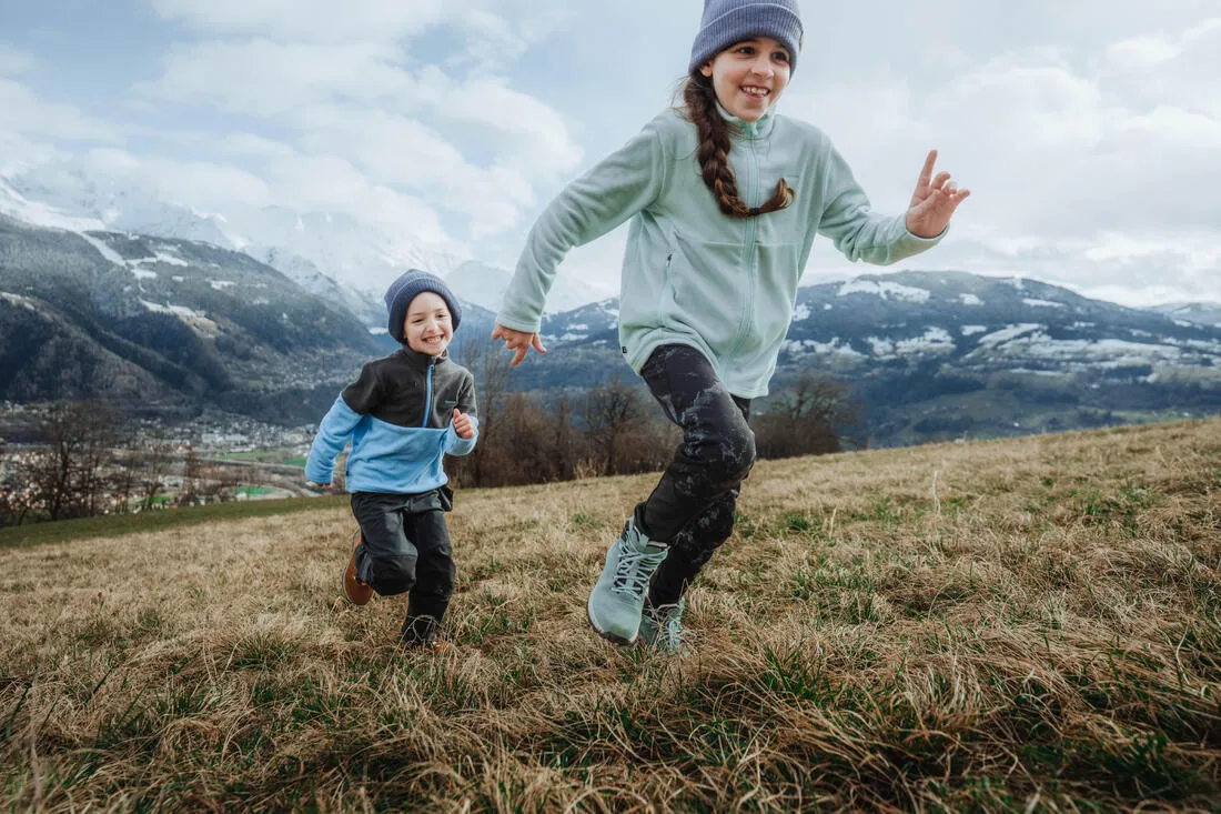 KIDS’ WARM HIKING LEGGINGS - SH100 - 7-15 YEARS