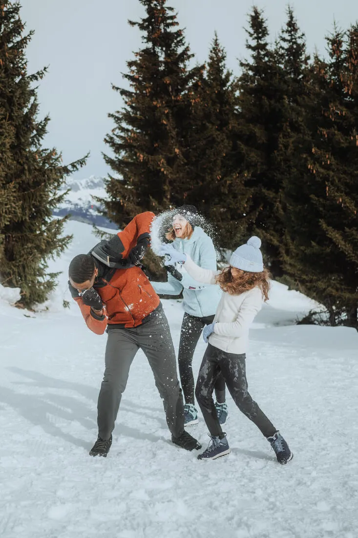 KIDS’ WARM HIKING LEGGINGS - SH100 - 7-15 YEARS