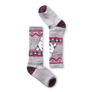 Kids' Wintersport Full Cushion Polar Bear Pattern OTC Socks