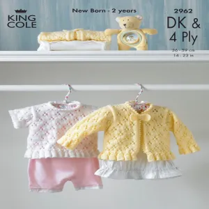 King Cole Double Knit & 4Ply Pattern 2962