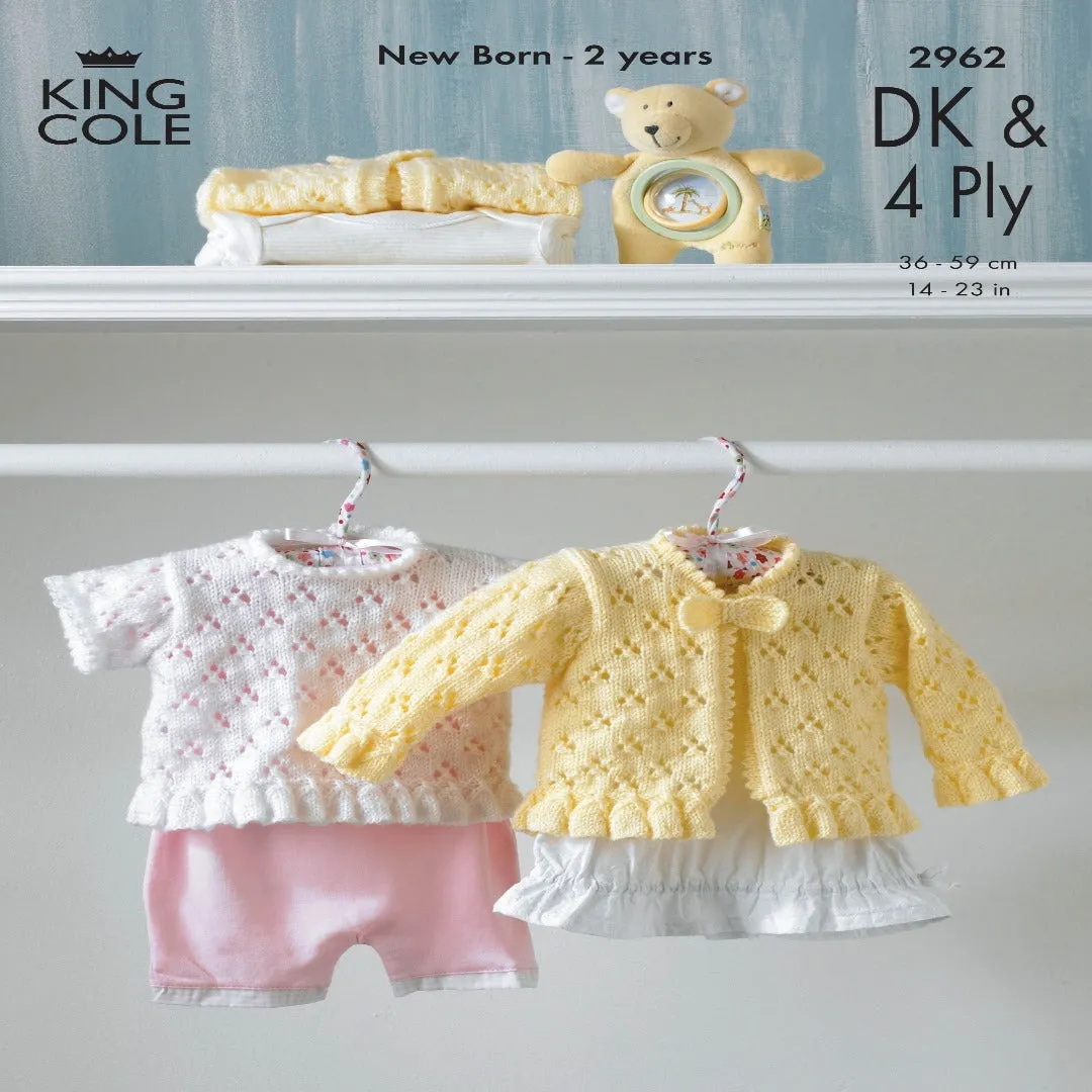King Cole Double Knit & 4Ply Pattern 2962