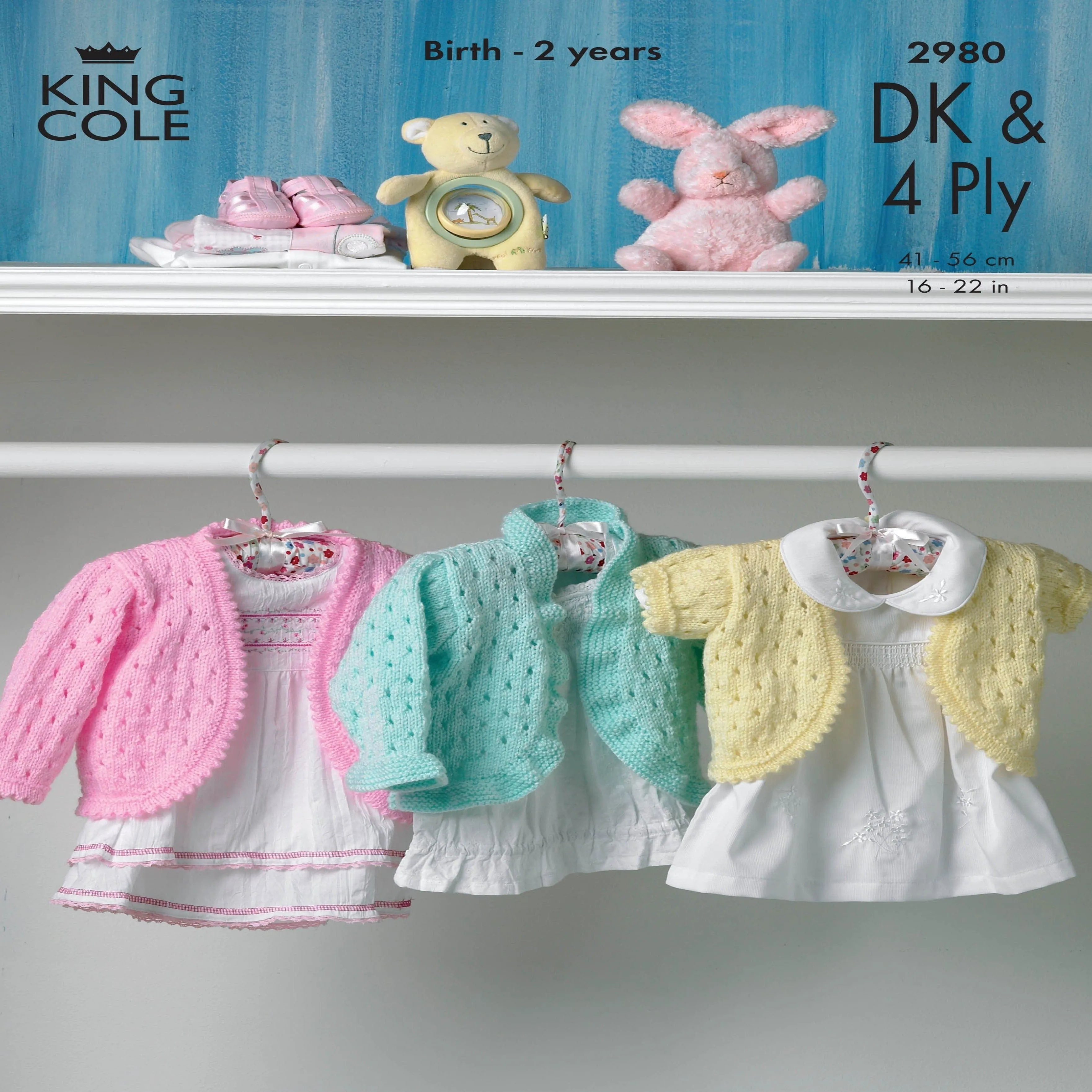King Cole Double Knit & 4Ply Pattern 2980