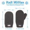 Knit Mittens | Dark Grey