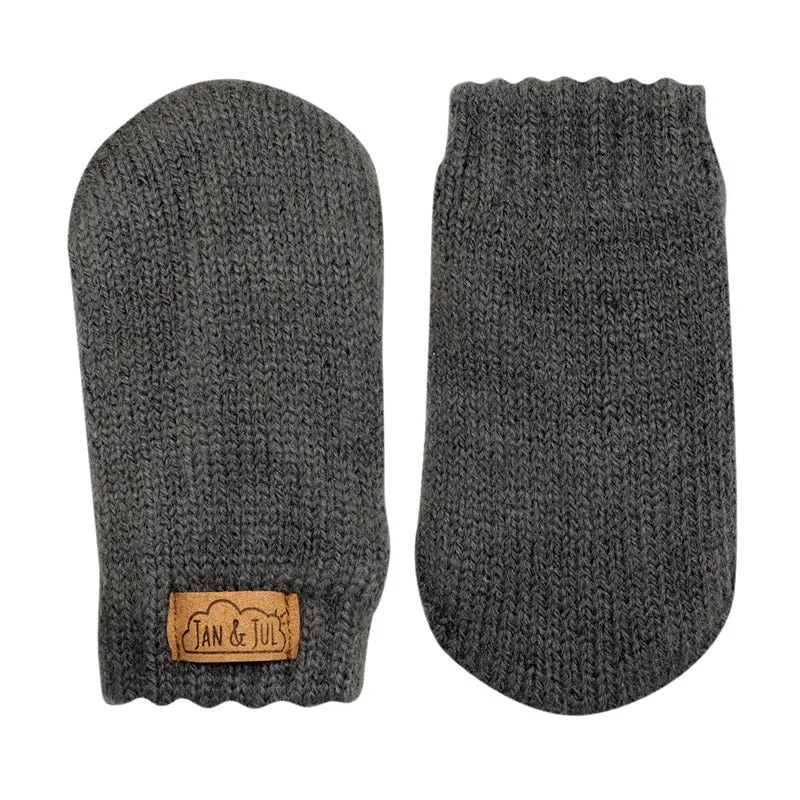 Knit Mittens | Dark Grey