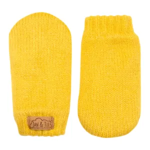 Knit Mittens | Mustard