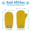 Knit Mittens | Mustard