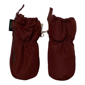 Konges Sløjd zipper winter mittens, wine | 3-6m