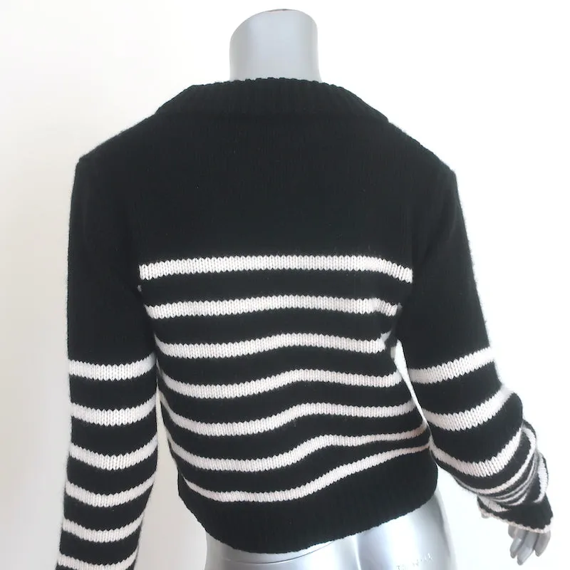 La Ligne Mini Marin Striped Sweater Black & White Wool-Cashmere Size Extra Small