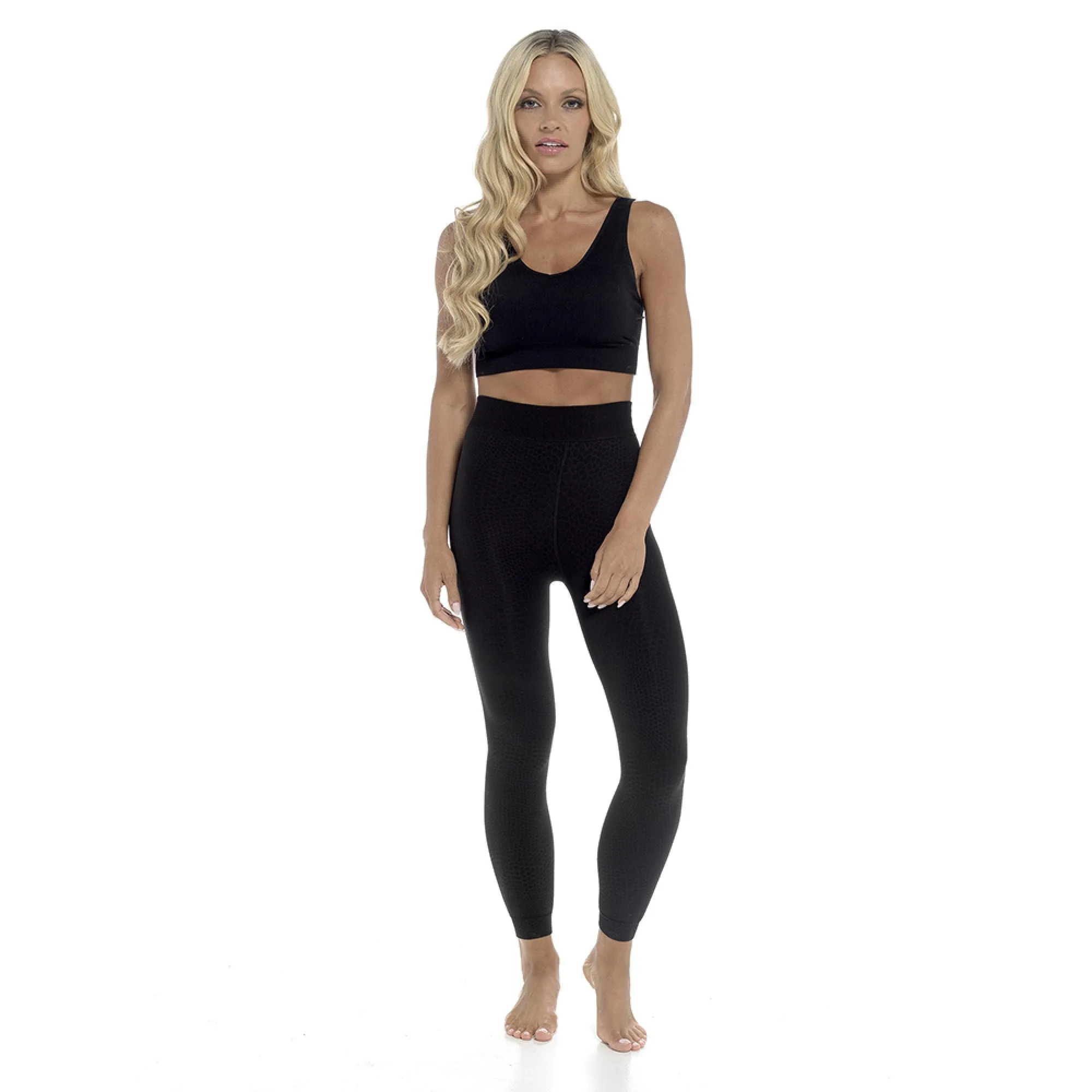 Ladies Thermal Leggings Womens Plush Velvet Lined 200 Denier Tog 2.2 Side-Seam Free