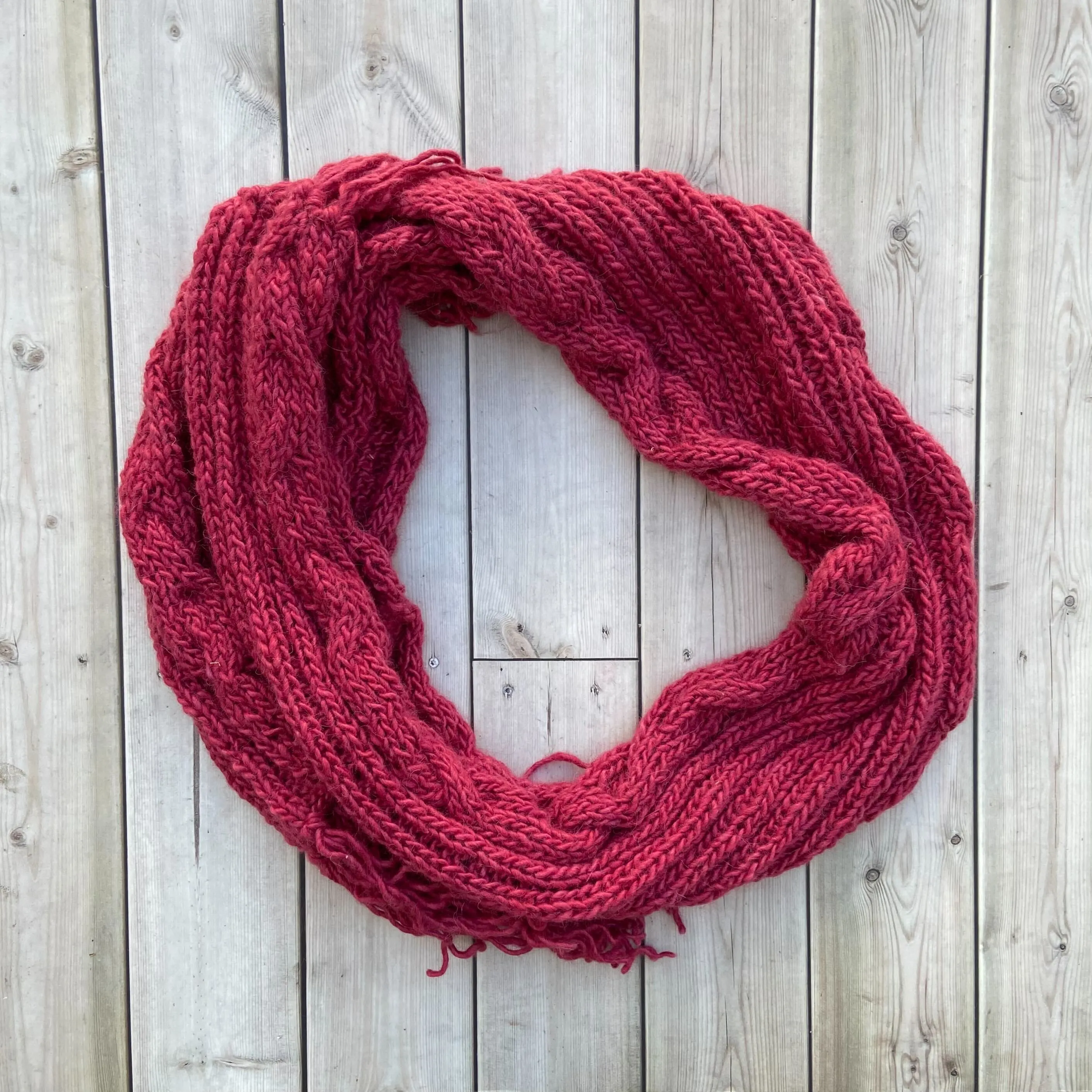 Lady In Red Alpaca Scarf
