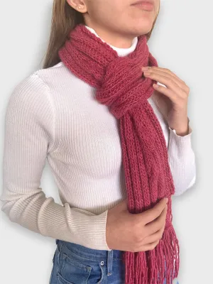 Lady In Red Alpaca Scarf