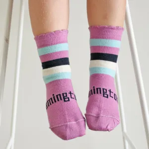 Lamington Merino Crew Socks - Boysenberry