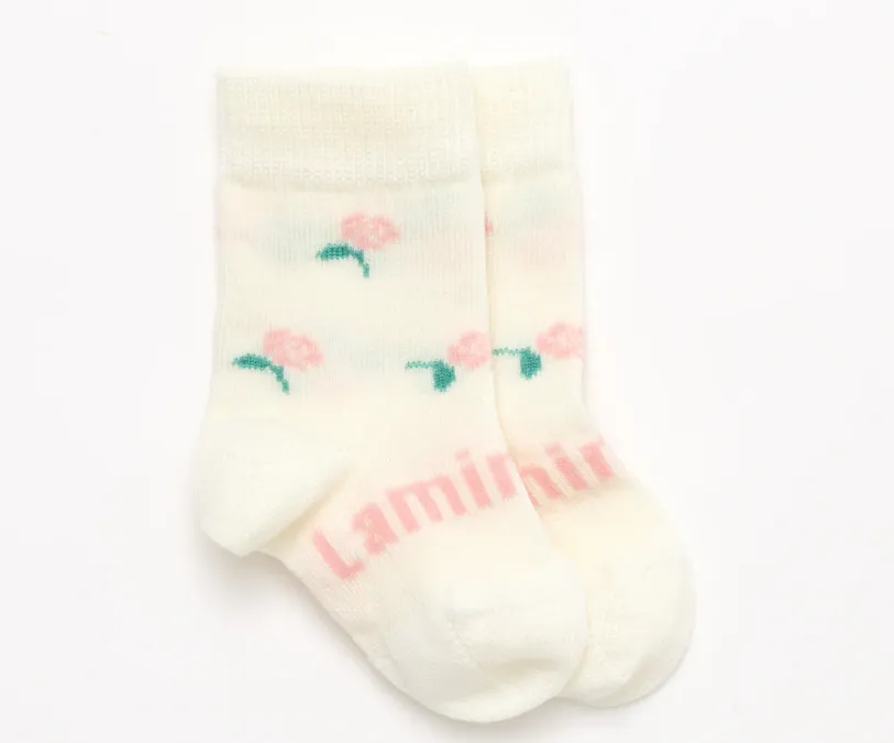 Lamington | Merino Crew Socks | Rosa | Infant Sizes