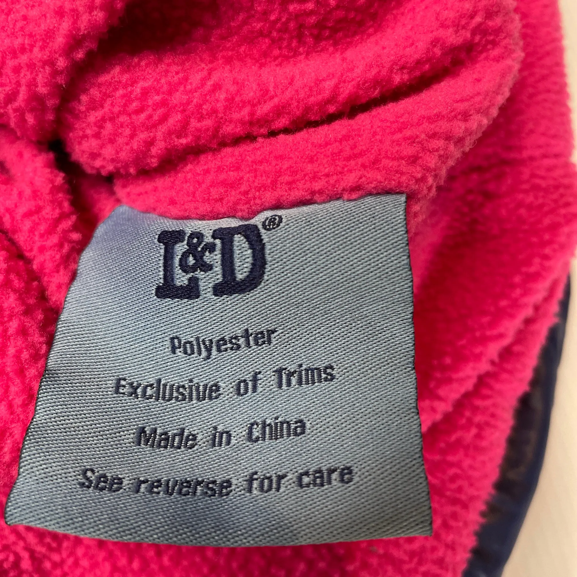 L&D fleece lined hooded puffer vest / jacket, size 10, Pre-loved