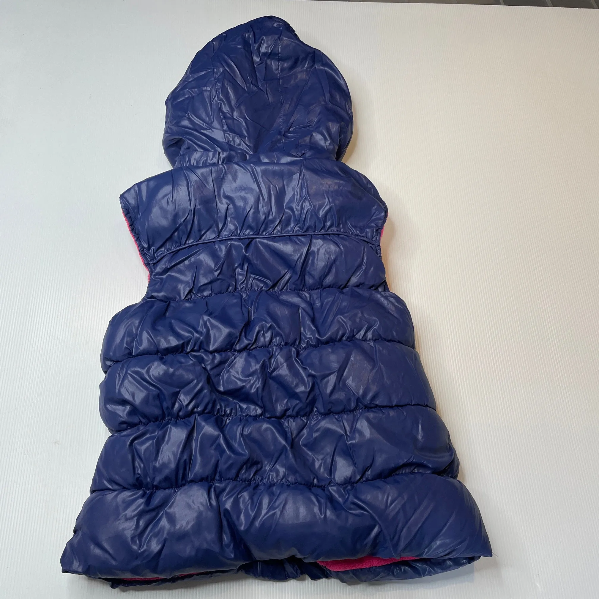 L&D fleece lined hooded puffer vest / jacket, size 10, Pre-loved