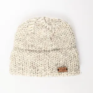 Large Wheat Double Brim Knit Hat