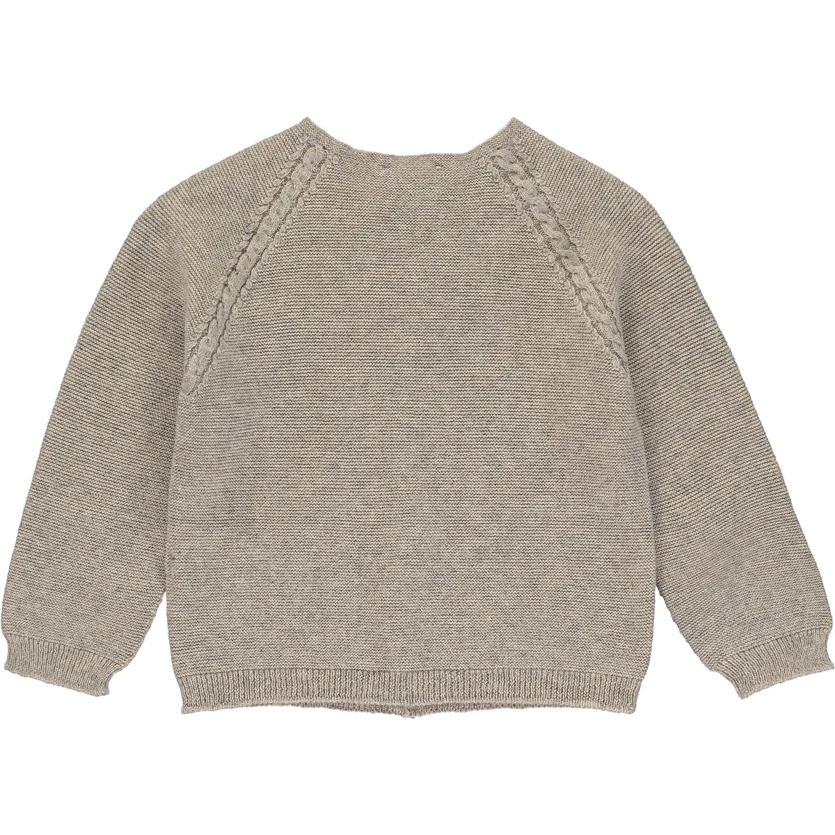 Light Brown Knitted Wool Cardigan
