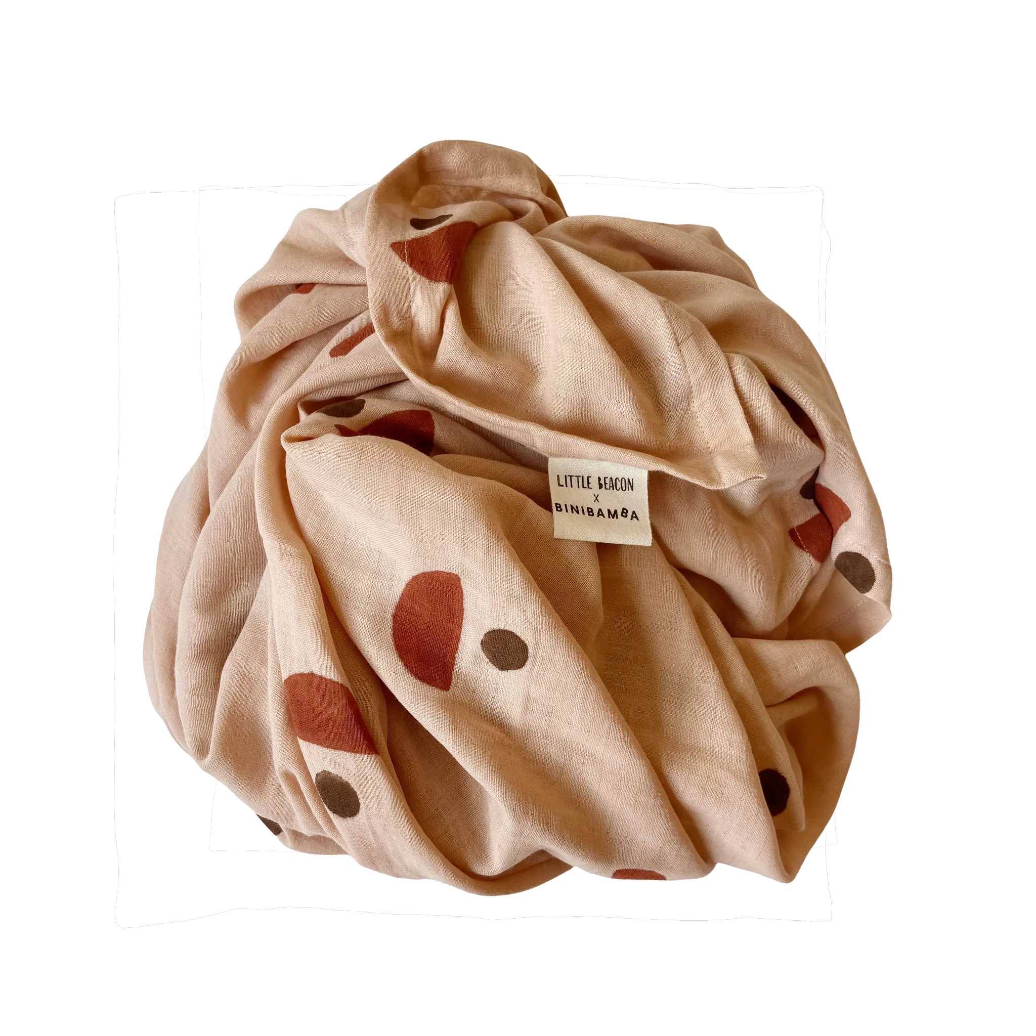 LITTLE BEACON X BINIBAMBA ROSE MOON GIANT MUSLIN