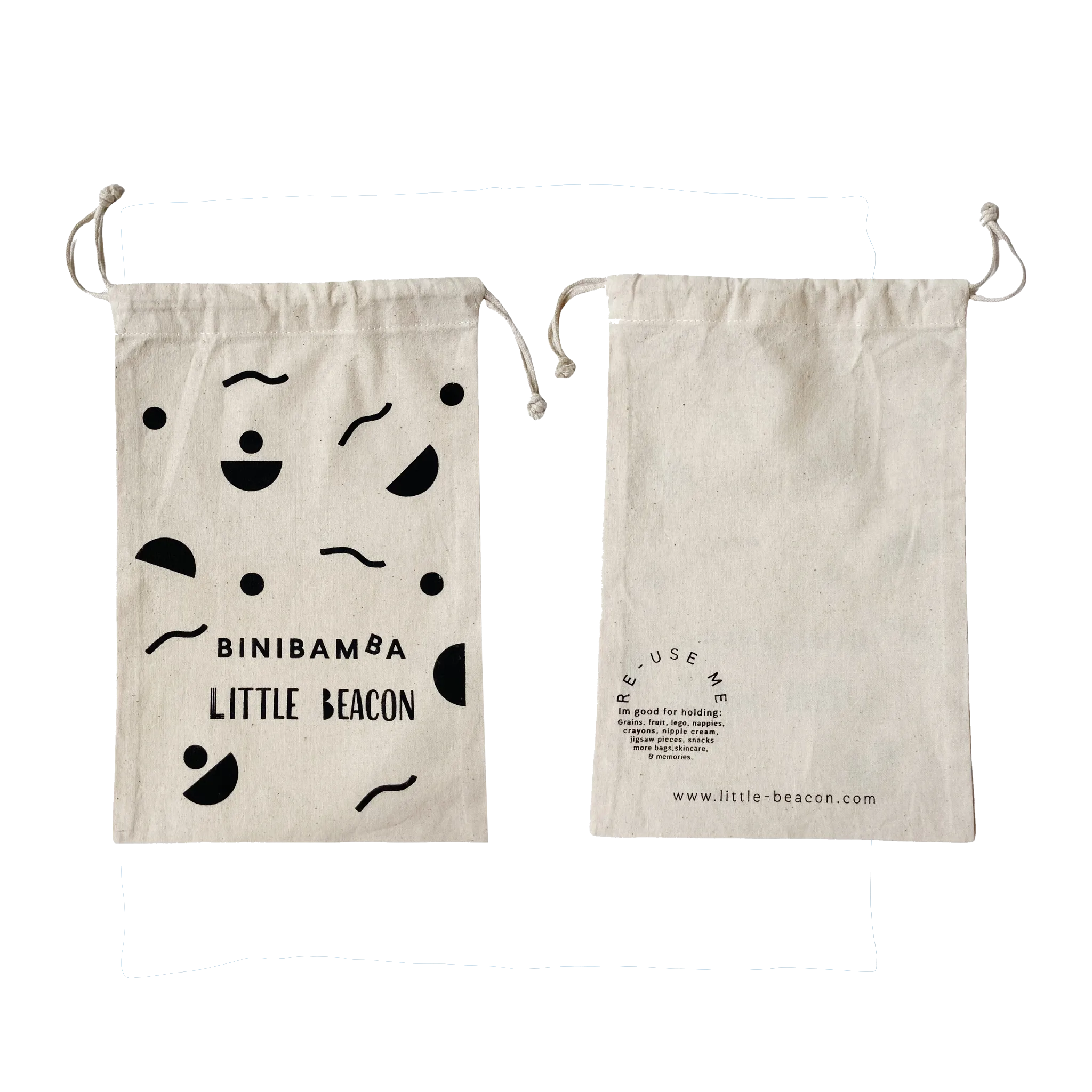 LITTLE BEACON X BINIBAMBA ROSE MOON MUSLIN DUO