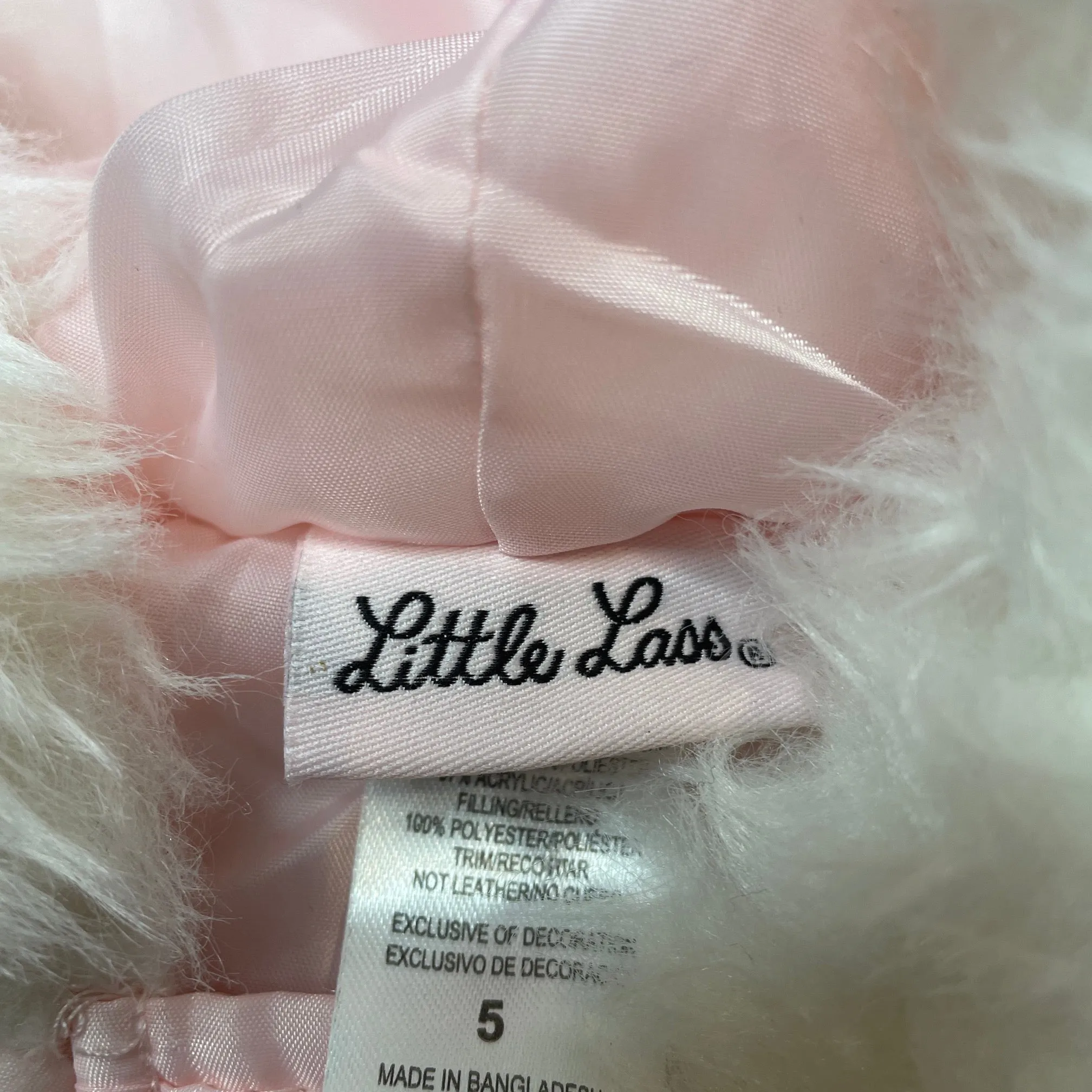 Little Lass hooded floral puffer vest / jacket, size 5, BNWT