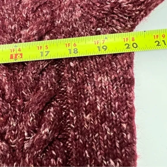 L.L. Bean Women’s Button Chunky Knit Cardigan Sz Large Multi Color 27% Wool