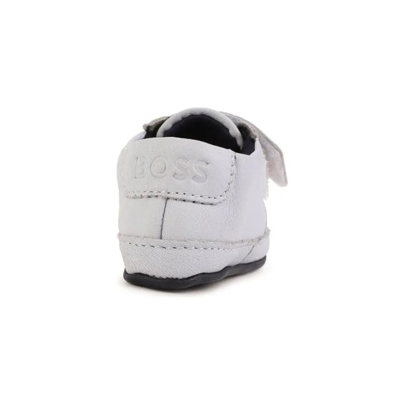 Logo Lettering Leather Slippers