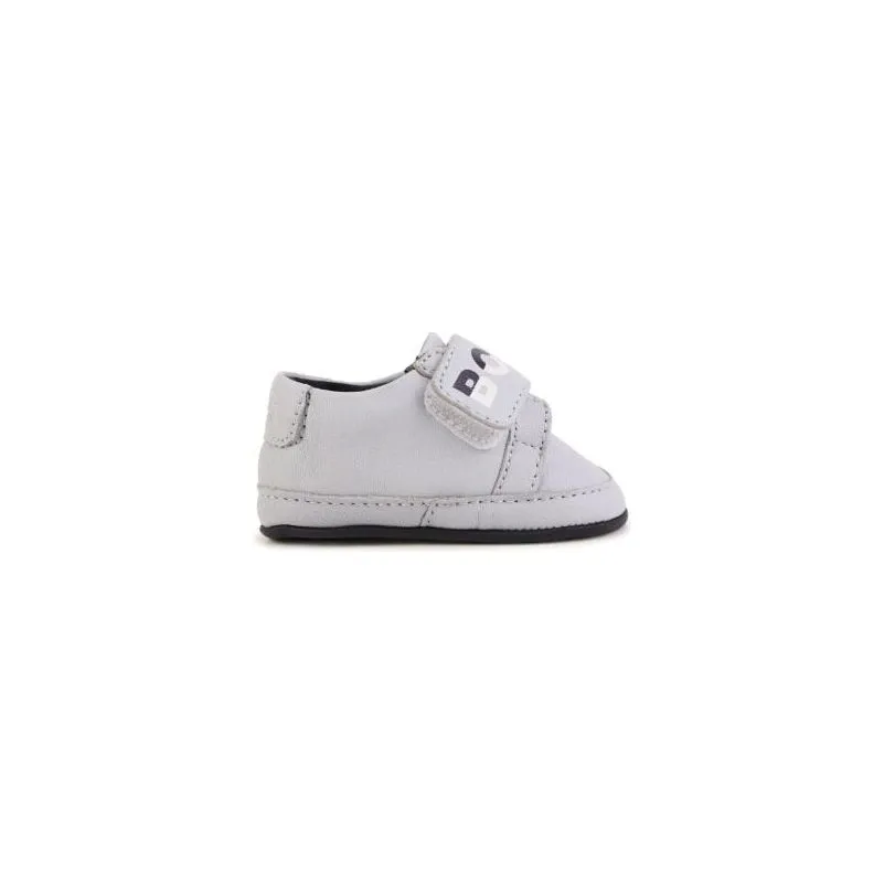 Logo Lettering Leather Slippers