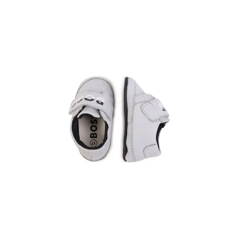 Logo Lettering Leather Slippers