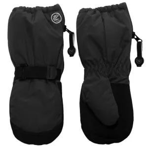Long Cuff Waterproof Mittens with Clip - Black