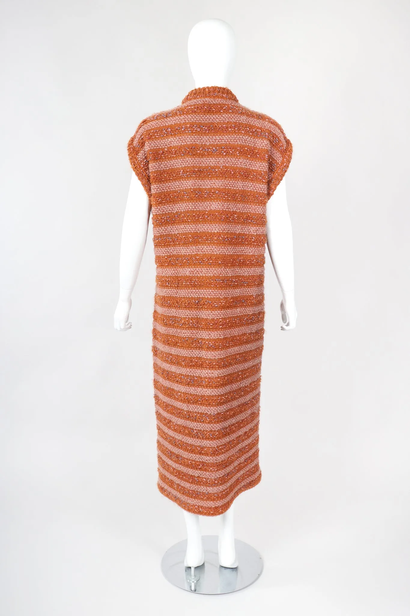 Long Striped Sweater Vest