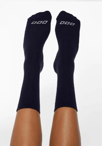 Lorna Jane Merino Wool Blend Quarter Crew Sock - French Navy