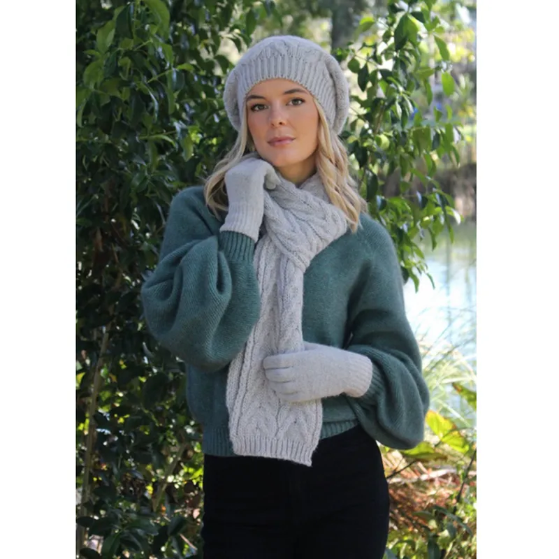 Lothlorian Alpaca Cable Scarf
