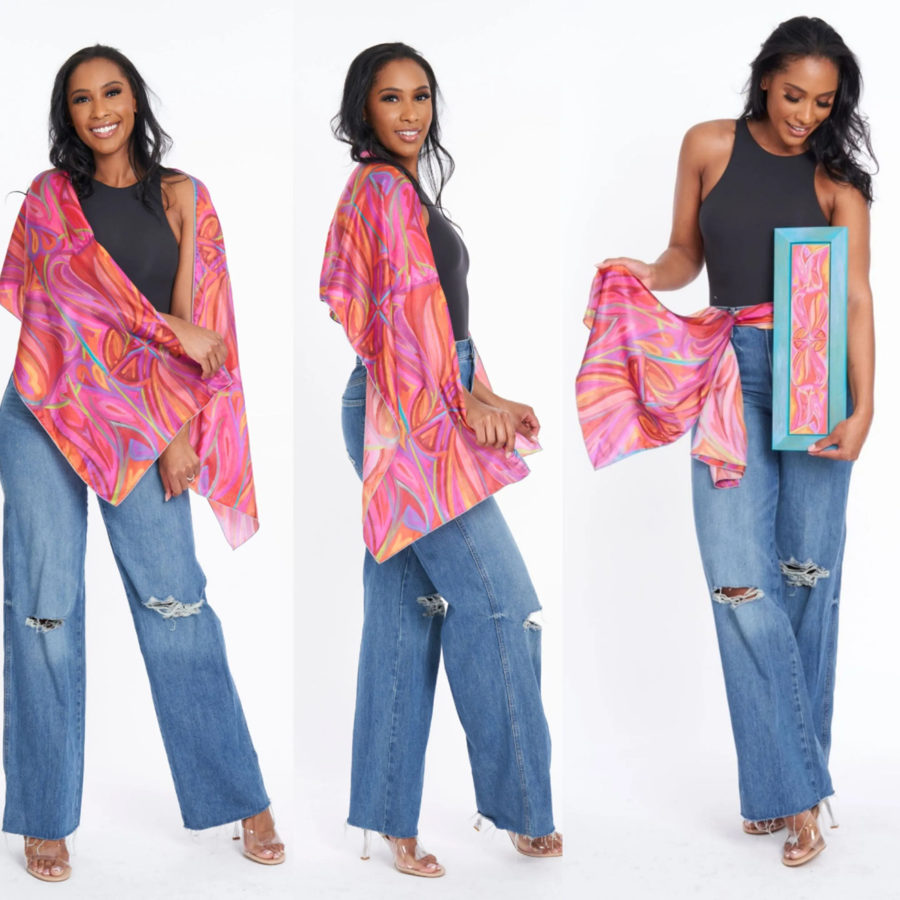 Love God Love People Long Scarf