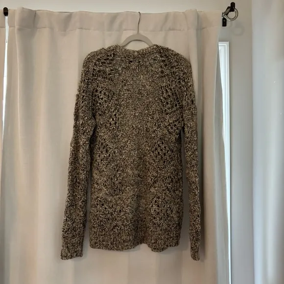 lucky brand diamond knit wool blend chunky cardigan