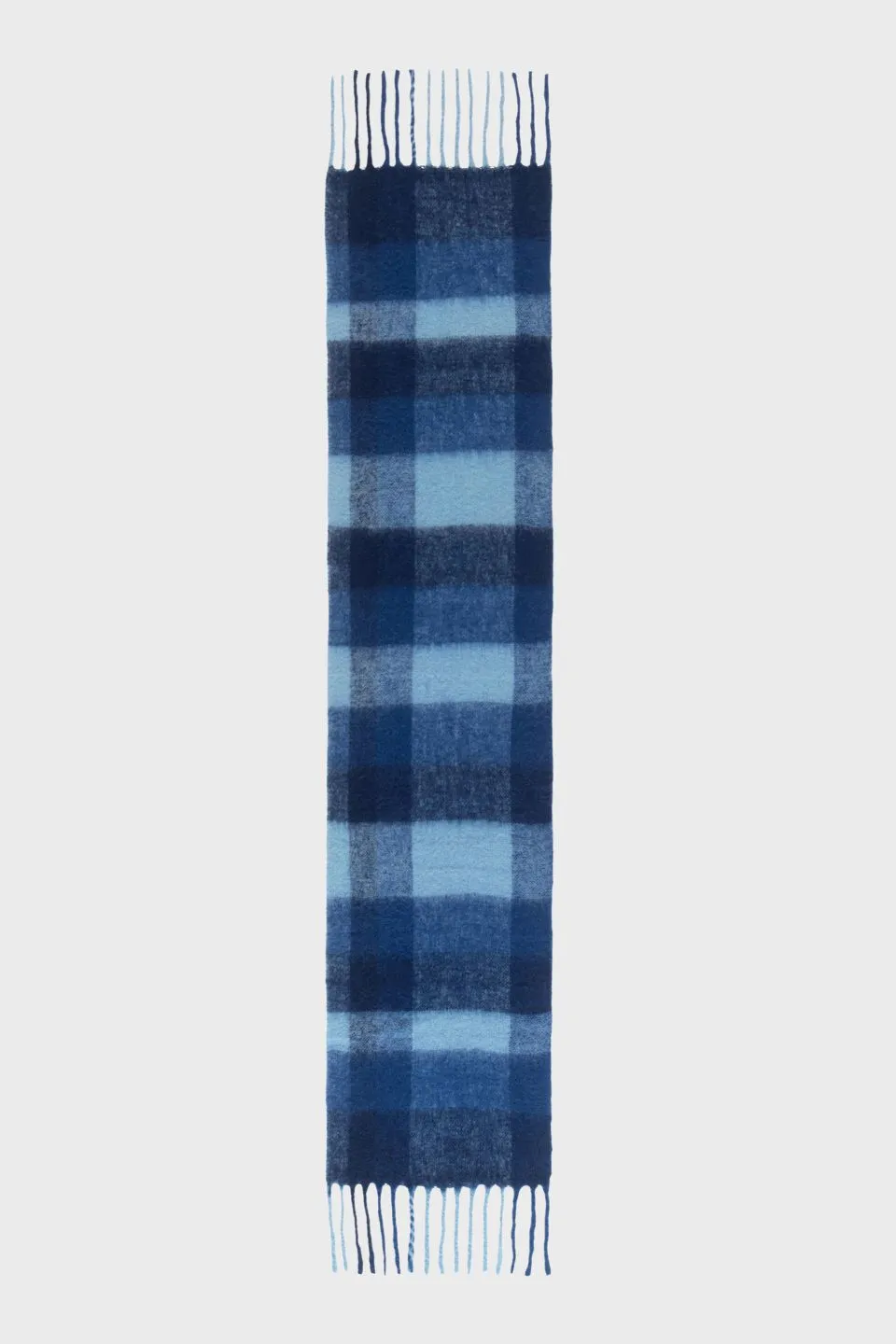 Lumi Plaid Chunky Wool Mohair Scarf