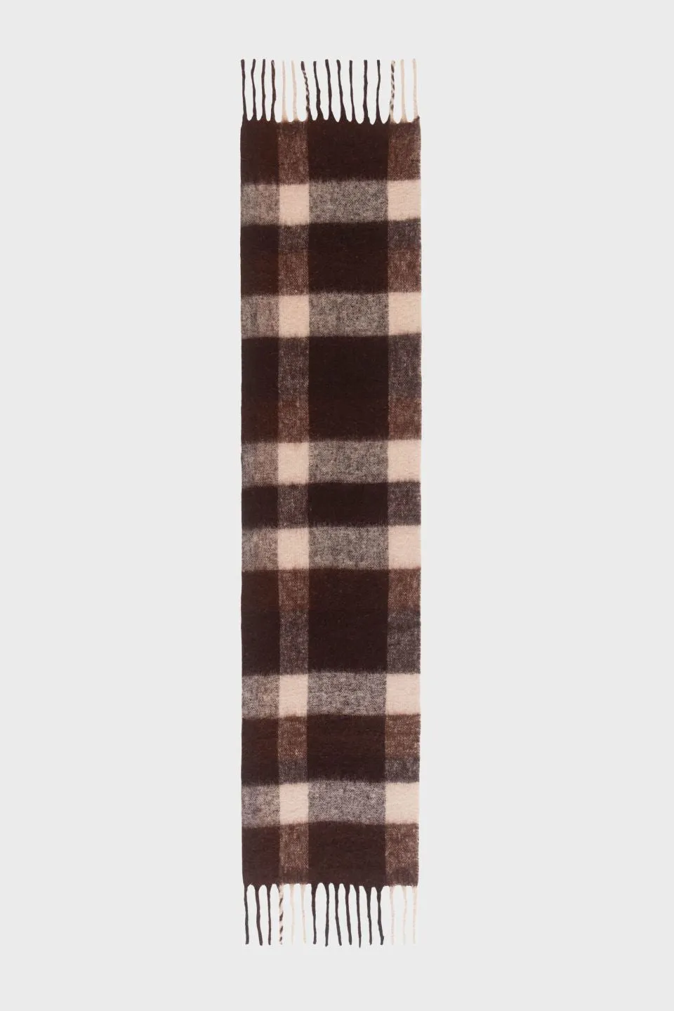 Lumi Plaid Chunky Wool Mohair Scarf