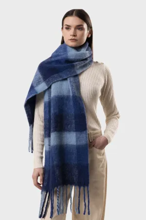 Lumi Plaid Chunky Wool Mohair Scarf