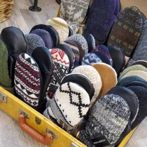 Luxe Wool Mittens with Leather or Suede