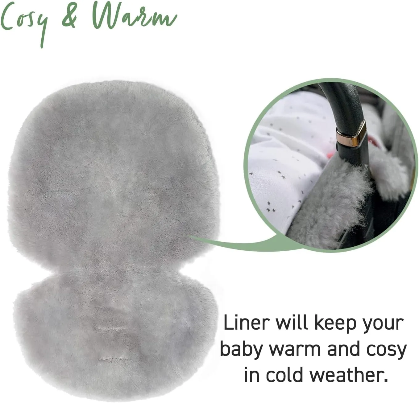Mamas & Papas Luxury Sheepskin Pushchair Liner