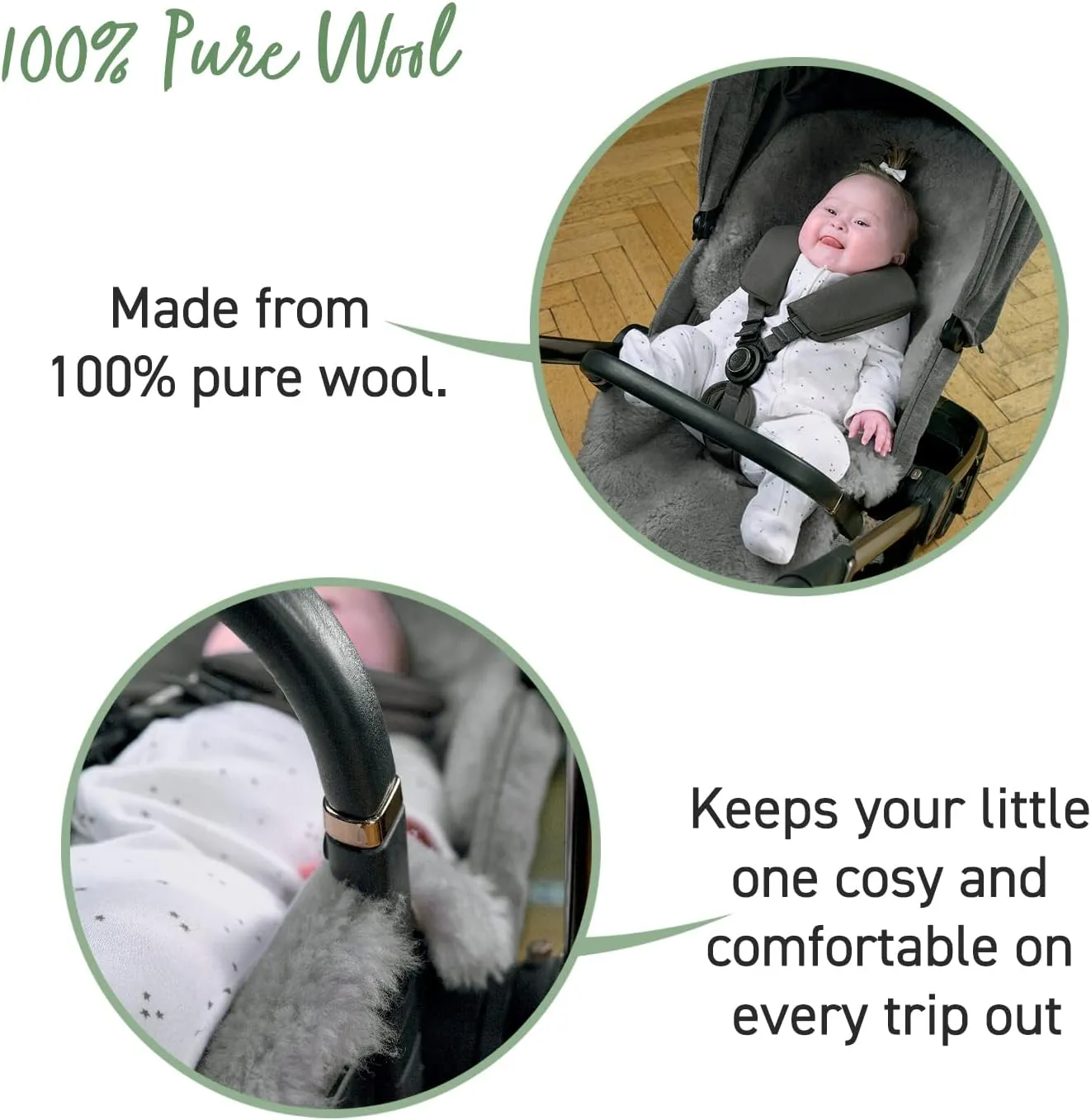 Mamas & Papas Luxury Sheepskin Pushchair Liner