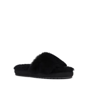 McKay Sheepskin Slipper Black