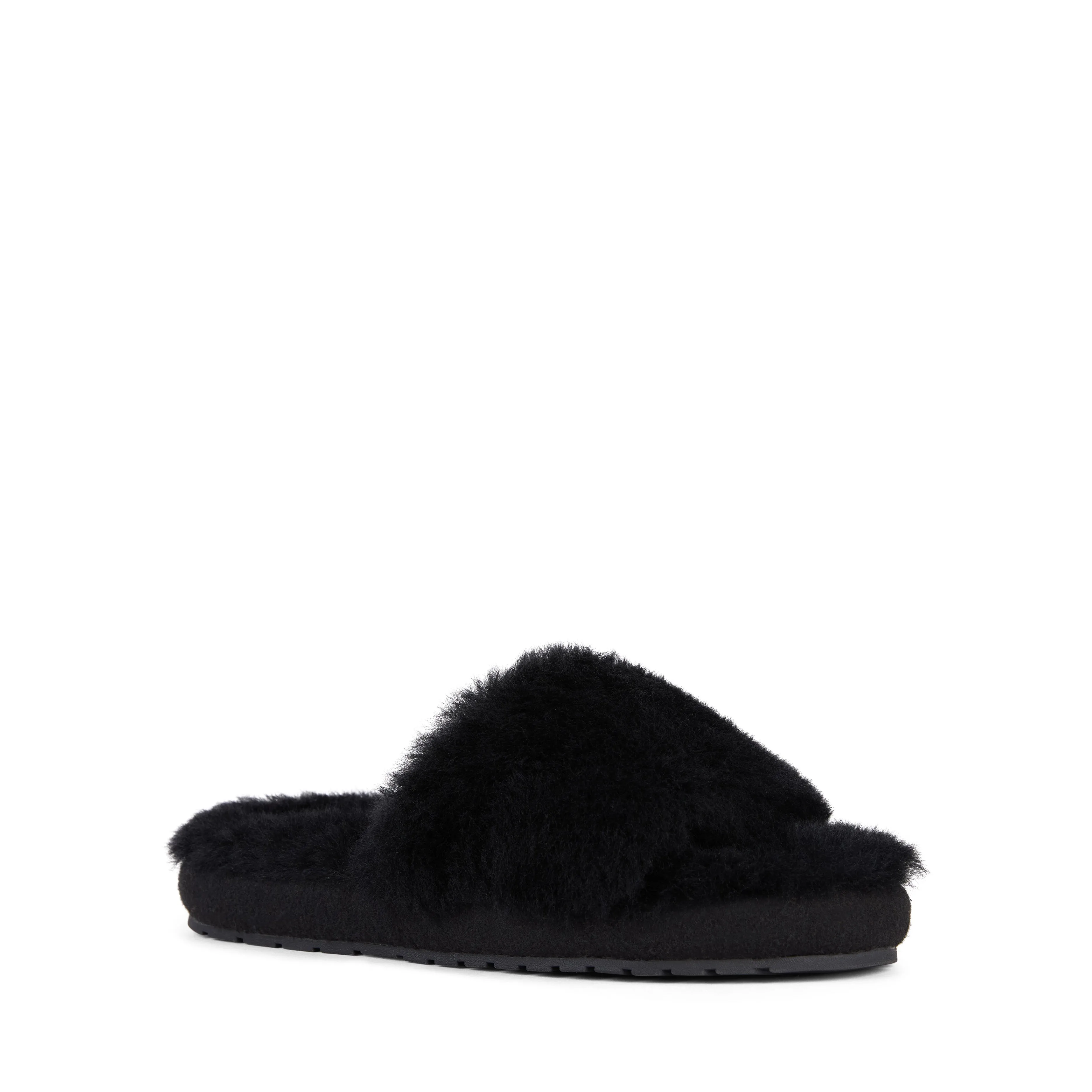 McKay Sheepskin Slipper Black